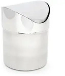 Relaxdays Abfalleimer, Silber, Metall, 15.5 cm, Essen & Trinken, Barausstattung