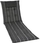 Liegenauflage, Anthrazit, Grau, Textil, Streifen, F&uuml;llung: Schaumstoff, Vlies,