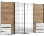 Mid.you Schwebet&uuml;renschrank Wimex Level 36 A, Wei&szlig;, Eiche, Holzwerkstoff, 6