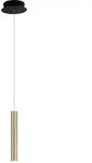 Fabas Luce Led-Pendelleuchte Prado, Schwarz, Messing, Metall, 200 cm, ISO 9001,