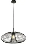 Fabas Luce H&auml;ngeleuchte Fassa, Schwarz, Metall, 200 cm, ISO 9001, h&ouml;henverstellbar,