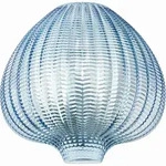 Fabas Luce Wandleuchte Olbia, Blau, Metall, Glas, 26x25x15 cm, ISO 9001, Lampen &