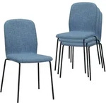 Albatros Stuhl, Blau, Textil, 50x85x58 cm, Esszimmer, St&uuml;hle, Esszimmerst&uuml;hle,