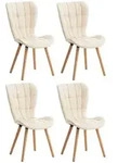 CLP Stuhl, Creme, Holz, 50x88x63 cm, Esszimmer, St&uuml;hle, Esszimmerst&uuml;hle,