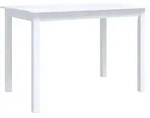 vidaXL Esstisch, Wei&szlig;, Holz, 71x75x114 cm, Esszimmer, Tische, Esstische
