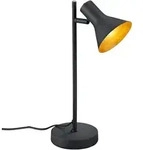 Tischleuchte, Schwarz, Metall, 13x39x22 cm, Lampen & Leuchten, Innenbeleuchtung,