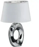 Trio Leuchten Tischleuchte, Silber, Keramik, 16x33x23 cm, Lampen & Leuchten,