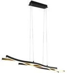 Trio Leuchten Led-H&auml;ngeleuchte Balze, Schwarz, Messing, Metall, 15.5x150x107.5 cm,