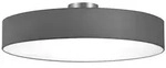 Trio Leuchten Deckenleuchte Hotel, Grau, Nickel, Metall, Textil, rund,rund, 17 cm,