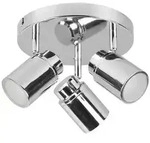 Trio Leuchten Strahler Angelo, Chrom, Metall, 15 cm, Lampen & Leuchten,