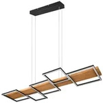 Trio Leuchten Led-H&auml;ngeleuchte Harper, Braun, Schwarz, Holz, Metall,...