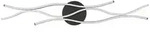 Trio Leuchten Led-Deckenleuchte Blaze, Schwarz, Messing, Metall, 107.5x7x18 cm,