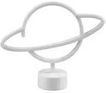 Led-Tischleuchte, Wei&szlig;, Kunststoff, 24.5x8.5x29 cm, Lampen & Leuchten,