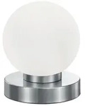 Tischleuchte Prinz II, Wei&szlig;, Nickel, Metall, Glas, 15 cm, Lampen & Leuchten,