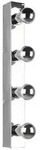 Trio Leuchten Badezimmer-Wandleuchte Theatro, Chrom, Metall, 6x55x8.5 cm, Lampen &