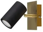 Trio Leuchten Strahler Marley, Schwarz, Gold, Metall, 12x15x12 cm, Lampen & Leuchten,