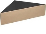 Mid.you Nachtschrank, Schwarz, Honigeiche, Holzwerkstoff, 1 Schublade(n) Schubladen,