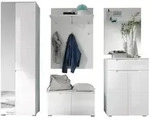 moebel dich auf Garderobe, Wei&szlig;, Holz, 1-Sitzer, 210x198x40 cm, Garderobe,