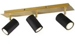 Trio Leuchten Strahler Marley, Schwarz, Gold, Metall, 9x15x48 cm, Lampen & Leuchten,