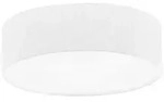 Fischer & Honsel Deckenleuchte Maat, Wei&szlig;, Metall, Textil, 45x10x45 cm, Lampen &