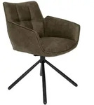 SetOne by Musterring Armlehnstuhl, Taupe, Textil, Rundrohr, 60x84x65 cm,