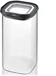 Gefu Vorratsdose Pantry, Schwarz, Edelstahl, Transparent, Metall, Kunststoff, Glas,