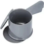 Birkmann Mehlsieb Easy Baking, Anthrazit, Kunststoff, 11x10x21.5 cm, BPA-frei, leicht