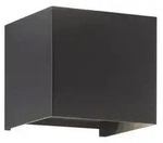 Fischer & Honsel Led-Wandleuchte Wall, Schwarz, Metall, G, 10x10x10 cm, Lampen &