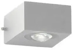 Fischer & Honsel Aussenwandleuchte Helsinki, Silber, Metall, Glas, 8 cm, Lampen &
