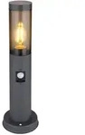 Globo Aussenstehleuchte, Grau, Kunststoff, 12.7x45x12.7 cm, Bewegungsmelder, Lampen &