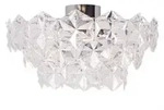 By Ryd&eacute;ns Deckenleuchte Monarque, Chrom, Klar, Kunststoff, Metall, 28 cm, Lampen &