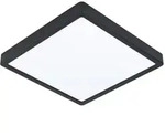Eglo Badezimmer-Deckenleuchte Fueva 5, Wei&szlig;, Schwarz, Kunststoff, Metall,
