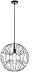 Eglo H&auml;ngeleuchte Okinzuri, Schwarz, Metall, Kugel,Kugel, 110 cm, Lampen & Leuchten,