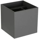 Lucide Led-Wandleuchte Xio, Grau, Metall, quadratisch,quadratisch, F,...