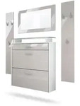 Vladon Garderobe, Sand, Holzwerkstoff, 180x180x23 cm, Garderobe, Garderoben-Set...