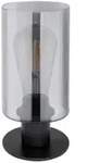 Globo Tischleuchte Hadera, Grau, Glas, 10x10x21.5 cm, mit Schalter, Lampen &