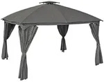 Gardenson Pavillon, Metall, quadratisch, 360x270x300 cm, gastro- und objekttauglich,