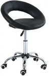 Homcom Rollhocker,, Schwarz, Kunststoff, 54x78x50 cm, Arbeitszimmer, B&uuml;rost&uuml;hle,