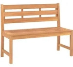vidaXL Gartenbank, Braun, Holz, 114x90x59 cm, Gartenm&ouml;bel, Gartenb&auml;nke