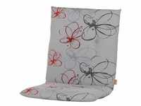 Siena Garden Sesselauflage, Grau, Textil, Blume, Füllung: Schaumstoff, 48x6x100 cm,