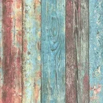 Fototapete, Textil, Holz, 52x250 cm, Tapeten & Wandverkleidungen, Fototapeten