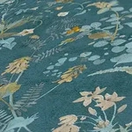 Kunstloft Vliestapete, Petrol, Textil, 53x1 cm, Tapeten & Wandverkleidungen,