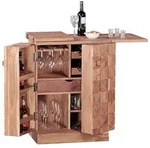 Mid.you Barschrank, Akazie, Holz, Akazie, massiv, 1 Schublade(n) Schubladen, 65x91x50
