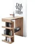 P & B Bartisch, Schwarz, Eiche Artisan, Holzwerkstoff, rechteckig, 50x103x108...