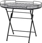 Gardenson GARTENBEISTELLTISCH Schwarz 41x60x67.5 cm