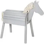 Roba Spielpferd, Grau, Holz, 110x48 cm, unisex, Outdoor Spielzeug