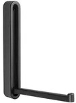 Wandhaken, Schwarz, Metall, Kunststoff, 2.1x16x2.1-15.6 cm, Badaccessoires,