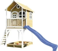 XXXLutz SPIELTURM Blau, Braun, Wei&szlig; 370x291x191 cm