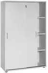 Mid.you Aktenschrank, Hellgrau, Holzwerkstoff, 3 F&auml;cher, 100x152.8x39.5 cm,