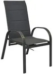 Gardenson Stapelsessel, Anthrazit, Graphit, Metall, 59x107x71 cm, stapelbar,